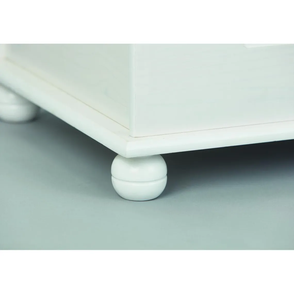 3S. x Home Coffre à jouets DEMELI Blanc New