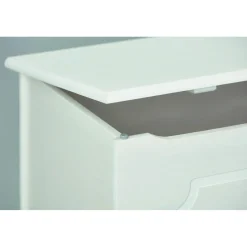 3S. x Home Coffre à jouets DEMELI Blanc New