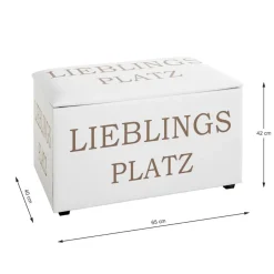 3S. x Home Coffre de rangement cuir imprimé motif Hot