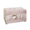 3S. x Home Coffre de rangement simili cuir imprimé du motif Hot