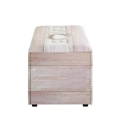 3S. x Home Coffre de rangement simili cuir imprimé du motif Hot