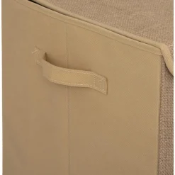 3S. x Home Coffre non-tissé jute et pompons marron Online