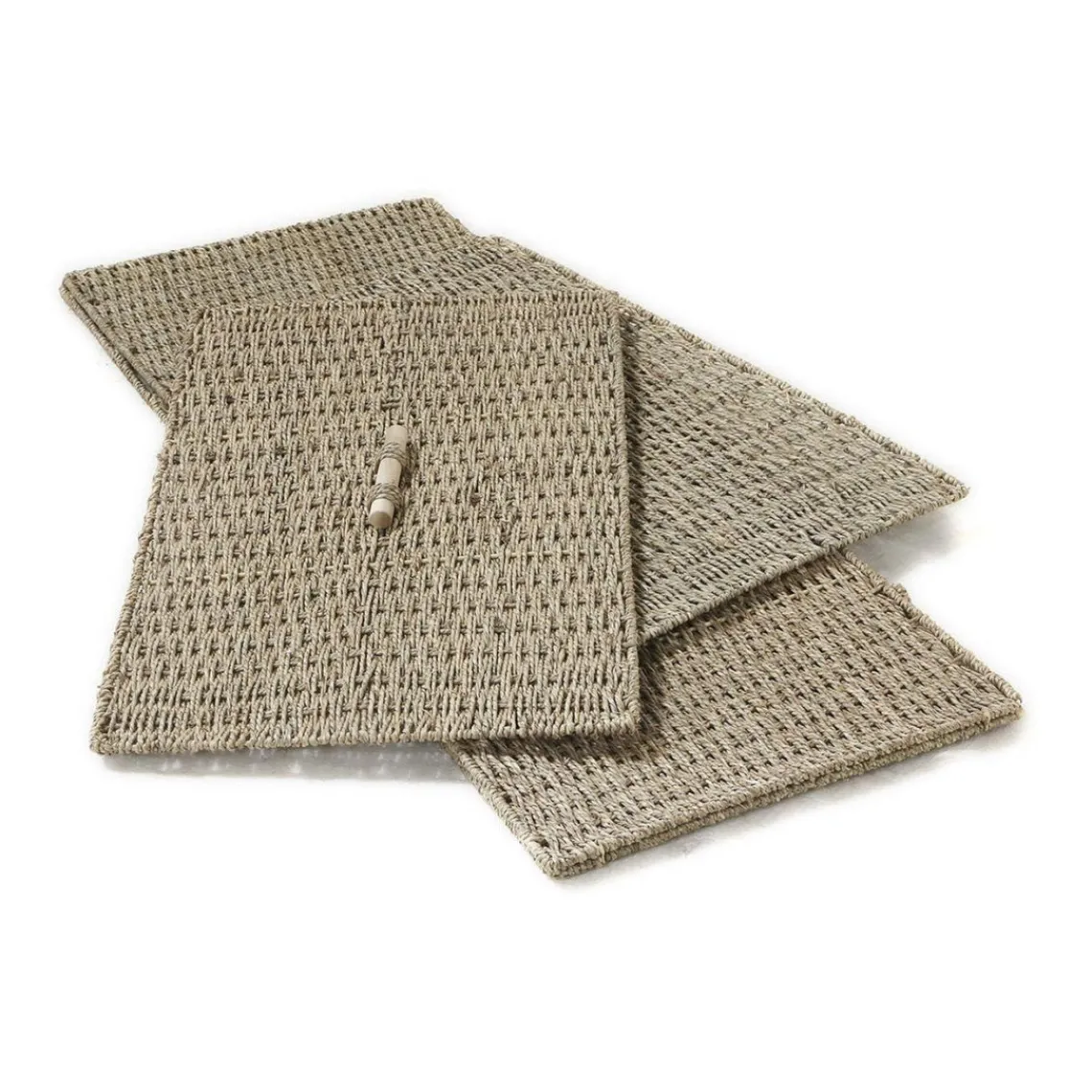 Calicosy Coffre Pliable en Jonc de mer avec couvercle Beige Online