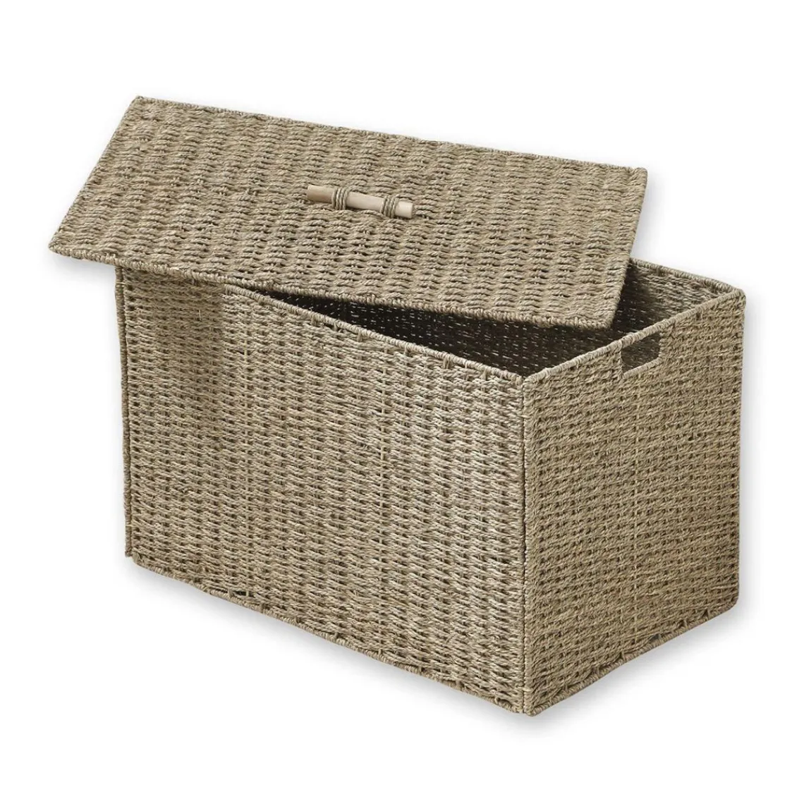 Calicosy Coffre Pliable en Jonc de mer avec couvercle Beige Online