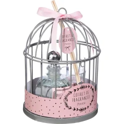 3S. x Home Coffret Cage Et Diffuseur Et Bougie D14 Cm Blanc New