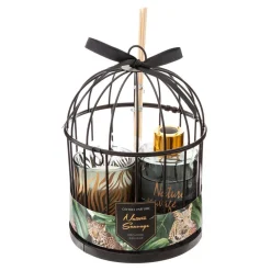 3S. x Home Coffret Cage Et Diffuseur Et Bougie Lola Vert Online