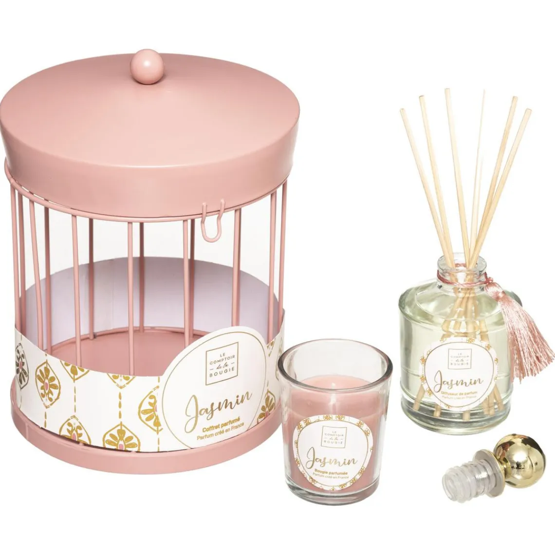 3S. x Home Coffret Cage Manège Folkvoir Rose Clearance