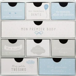 3S. x Home Coffret Naissance Porte Nuage bleu