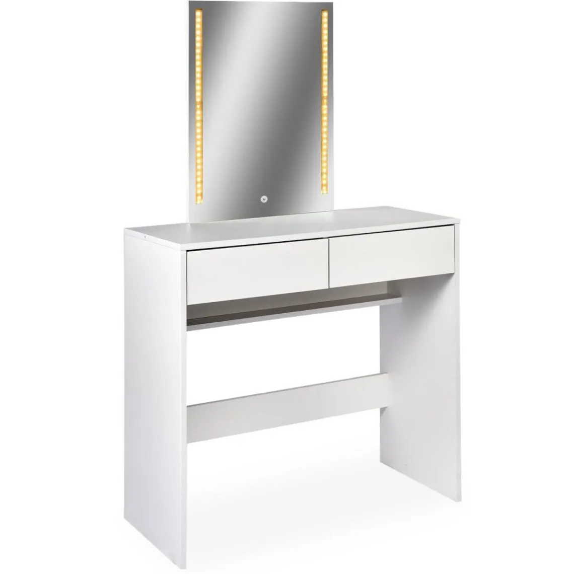 3S. x Home Coiffeuse avec miroir LED Talisma Blanc Best