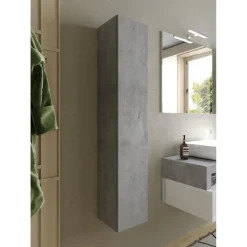 3S. x Home Colonne 1 Porte à poser coloris Béton Système Push Pull Clearance