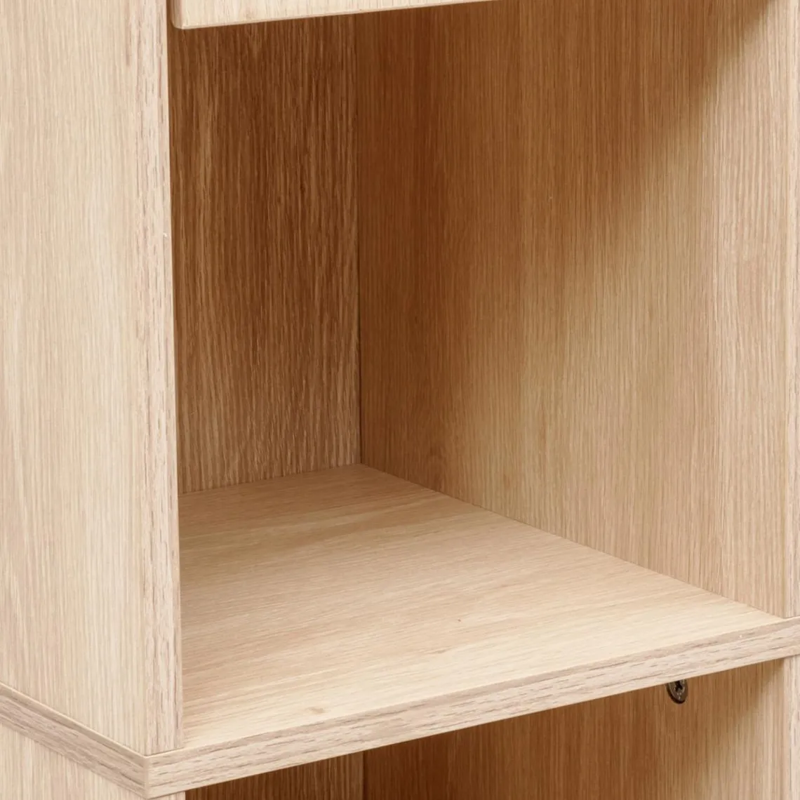 3S. x Home Colonne 2 portes Abana bois clair New