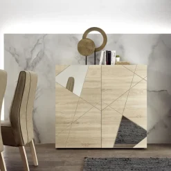 3S. x Home Commode 2 portes beige Discount