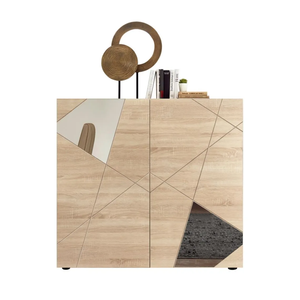 3S. x Home Commode 2 portes beige Discount