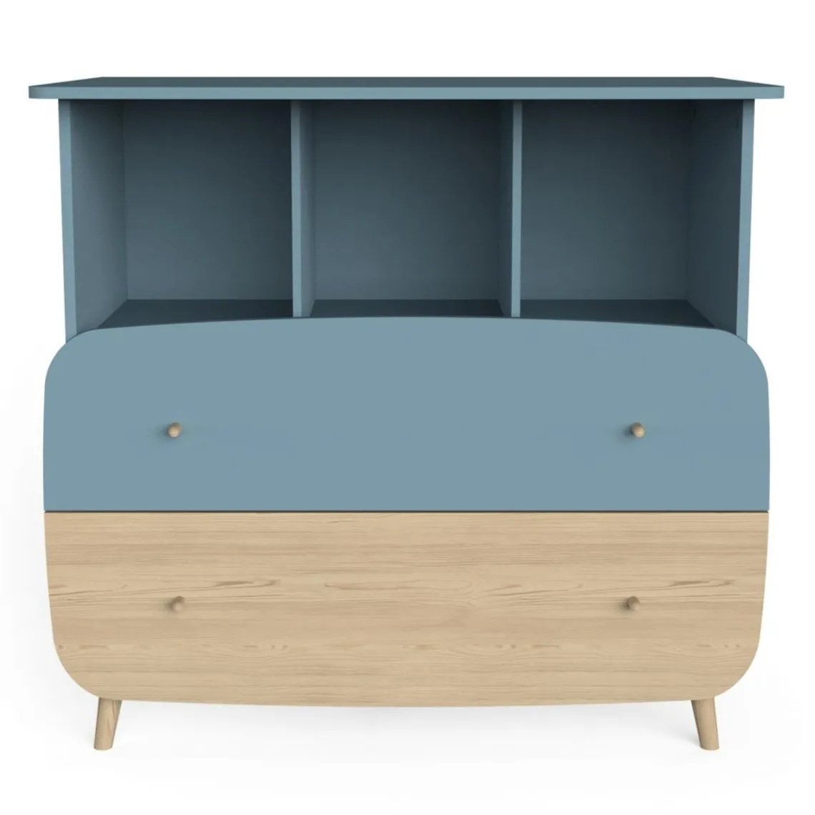 3 SUISSES Commode 2 tiroirs avec 3 niches FIRMIANA Hot