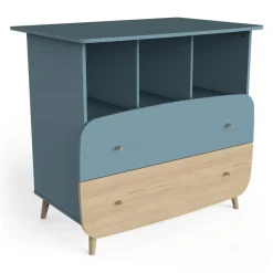 3 SUISSES Commode 2 tiroirs avec 3 niches FIRMIANA Hot