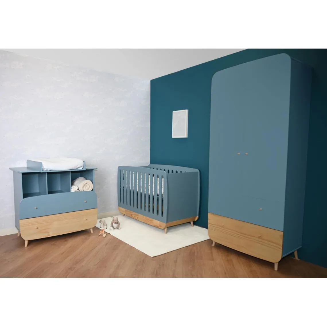 3 SUISSES Commode 2 tiroirs avec 3 niches FIRMIANA Hot