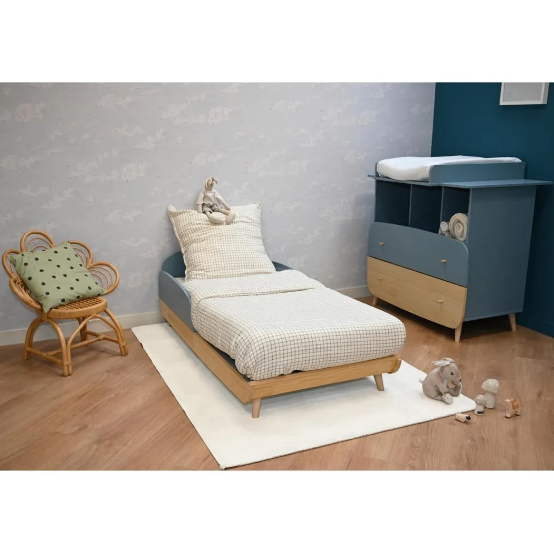 3 SUISSES Commode 2 tiroirs avec 3 niches FIRMIANA Hot