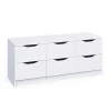 3S. x Home Commode 6 tiroirs Blanc MAURATI Best