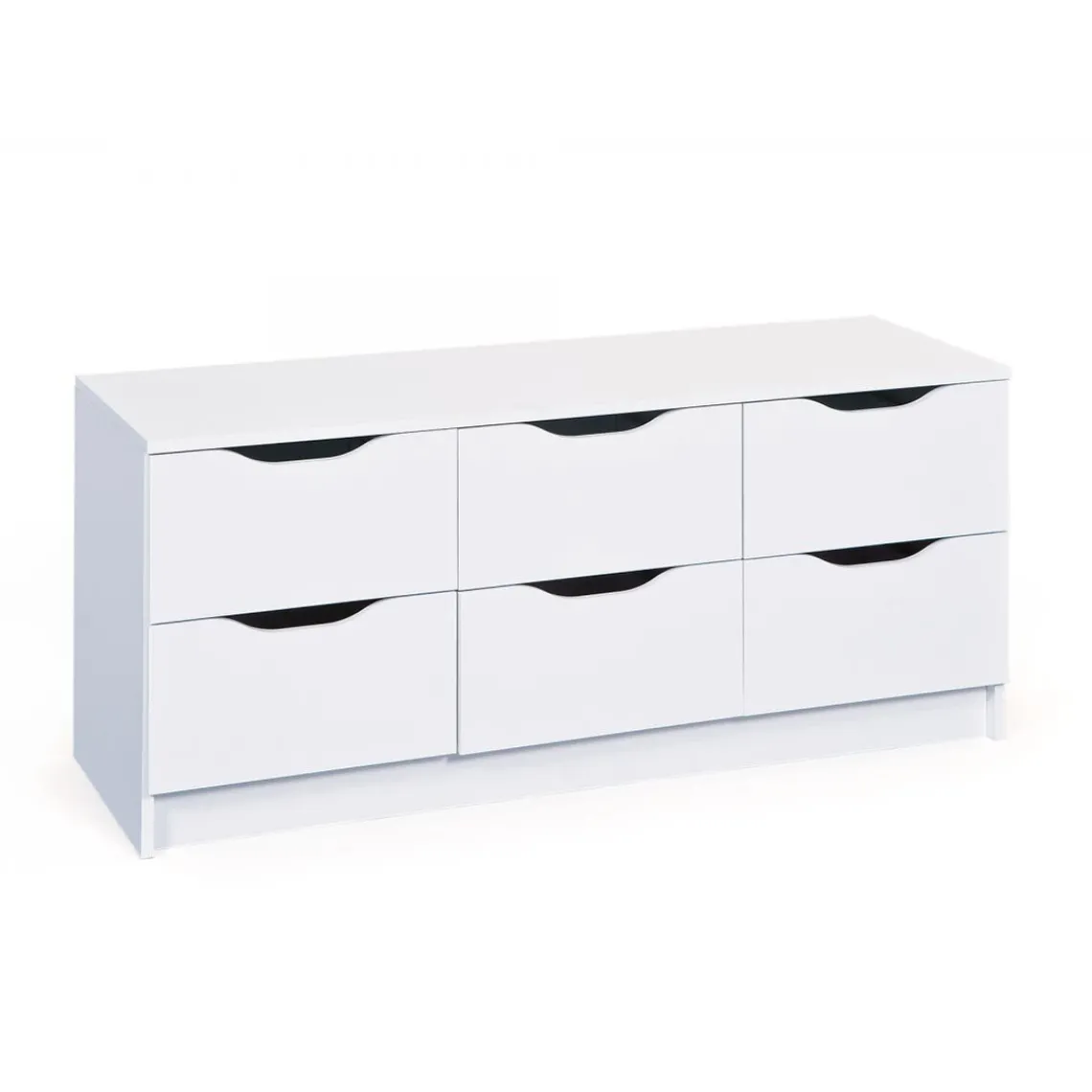 3S. x Home Commode 6 tiroirs Blanc MAURATI Best