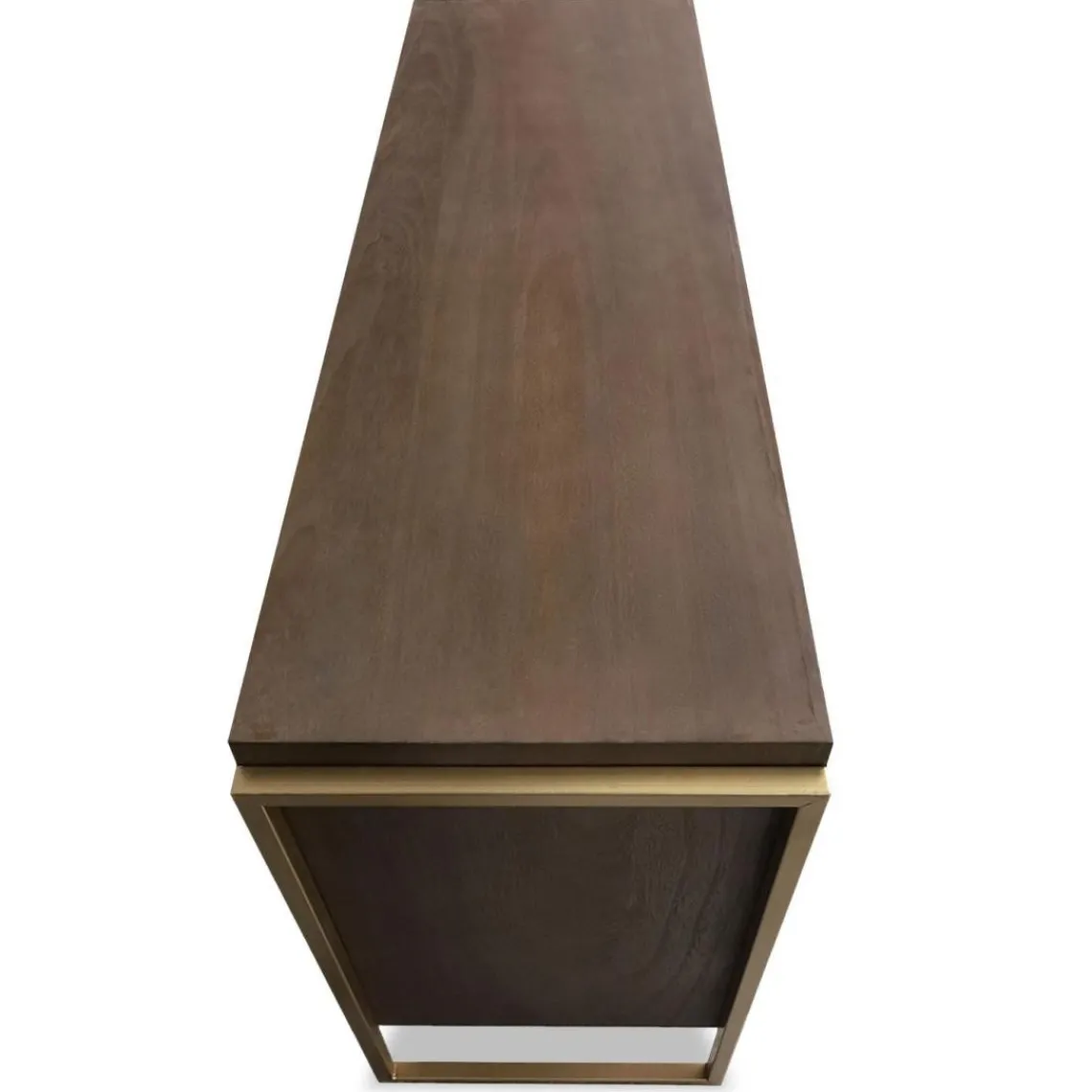 3S. x Home Commode 6 tiroirs Edgar Bois Marron et Métal Or Sale