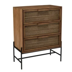 Macabane Commode 3 tiroirs en bois de teck recyclé Best