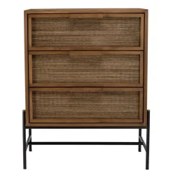 Macabane Commode 3 tiroirs en bois de teck recyclé Best