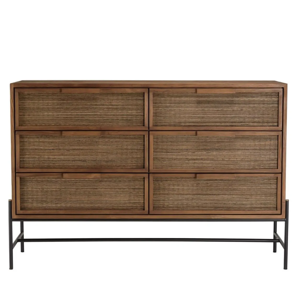 Macabane Commode 6 tiroirs en bois de teck recyclé Outlet