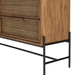 Macabane Commode 6 tiroirs en bois de teck recyclé Outlet