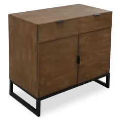 3S. x Home Commode 2 tiroirs et 2 portes battantes Panara Chêne Clair Best