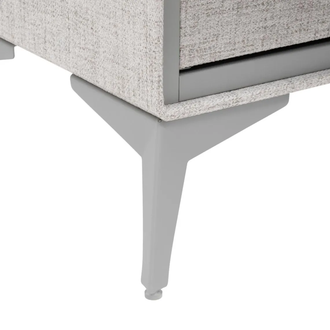 3S. x Home Commode 2 tiroirs Granite gris Best