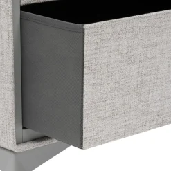 3S. x Home Commode 2 tiroirs Granite gris Best