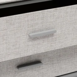 3S. x Home Commode 2 tiroirs Granite gris Best