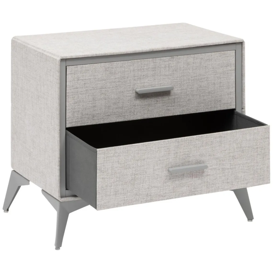 3S. x Home Commode 2 tiroirs Granite gris Best
