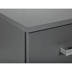 3S. x Home Commode 4 Tiroirs Gris Graphite ELENZIO
