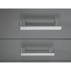 3S. x Home Commode 4 Tiroirs Gris Graphite ELENZIO