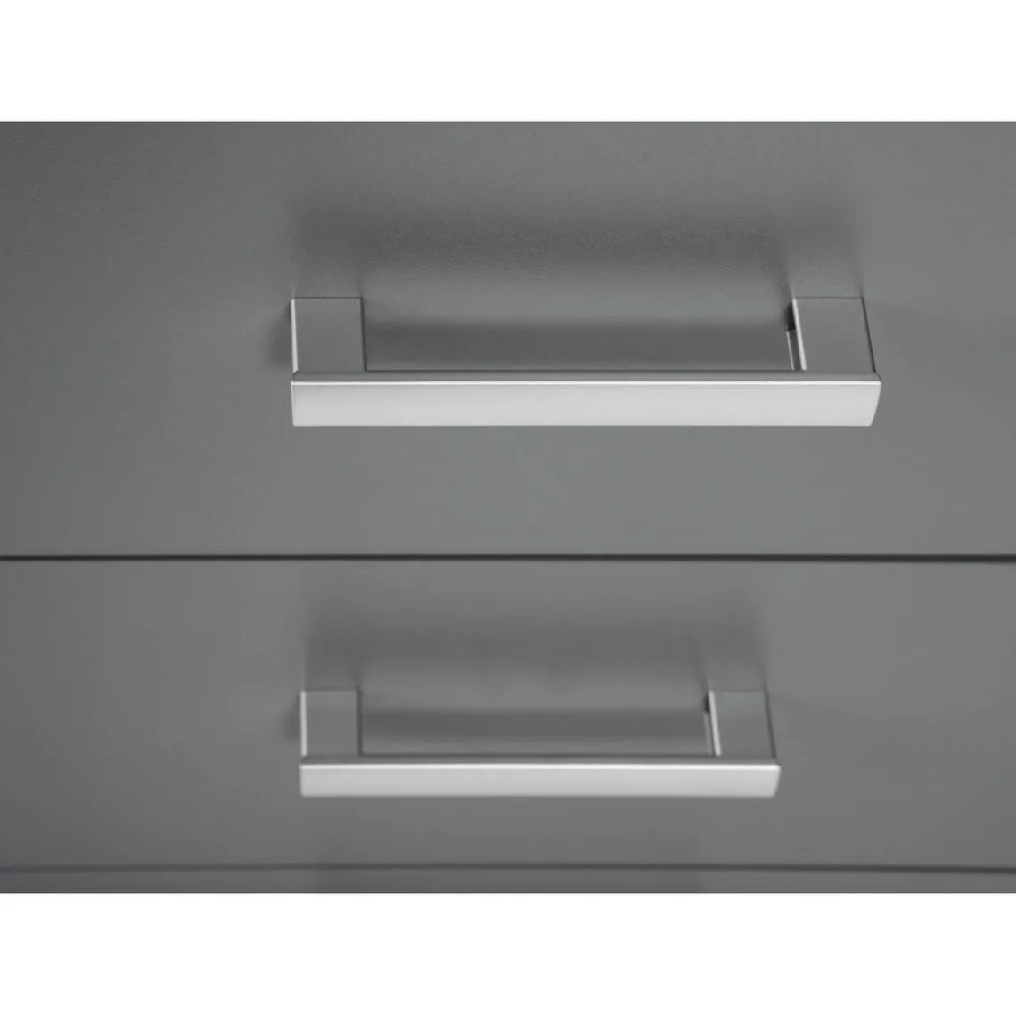 3S. x Home Commode 4 Tiroirs Gris Graphite ELENZIO