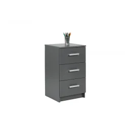 3S. x Home Commode 3 Tiroirs Gris Graphite ELENZIO Best