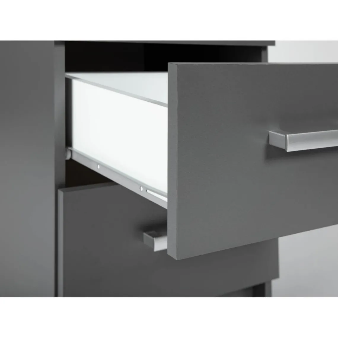 3S. x Home Commode 3 Tiroirs Gris Graphite ELENZIO Best