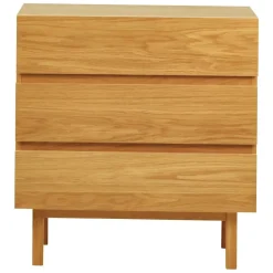 Zago Commode 3 tiroirs naturel Beige Discount