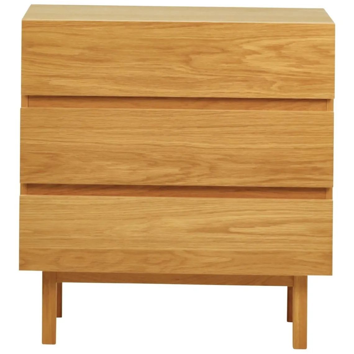 Zago Commode 3 tiroirs naturel Beige Discount