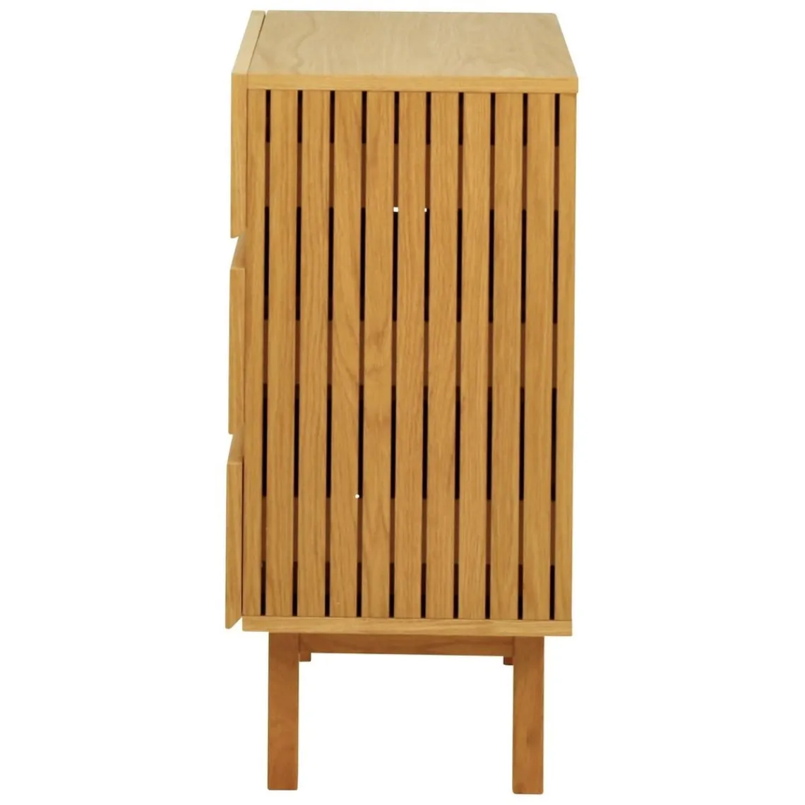 Zago Commode 3 tiroirs naturel Beige Discount
