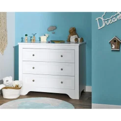 3S. x Home Commode 3 tiroirs OCCITANE Blanc Outlet