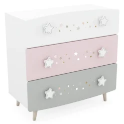 3 SUISSES Commode 3 tiroirs étoiles Clearance