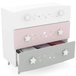 3 SUISSES Commode 3 tiroirs étoiles Clearance