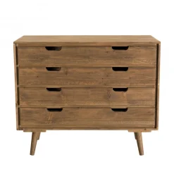 Macabane Commode ANDY Scandi Bois 4 Tiroirs Sapin