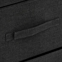 3S. x Home Commode de rangement 3 tiroirs en bois gris foncé Discount