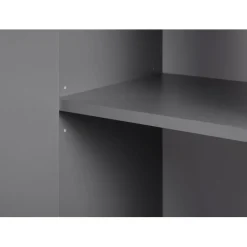 3S. x Home Commode ELENZIO gris 2 portes 4 tiroirs Hot