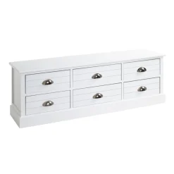 3S. x Home commode en bois massif 6 tiroirs Online