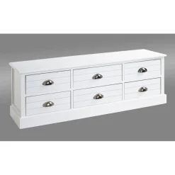 3S. x Home commode en bois massif 6 tiroirs Online