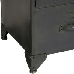 3S. x Home Commode en métal noir Sale